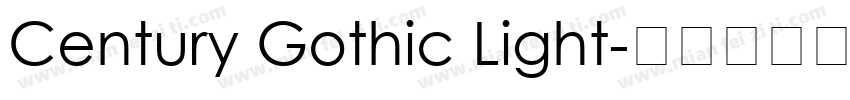 Century Gothic Light字体转换